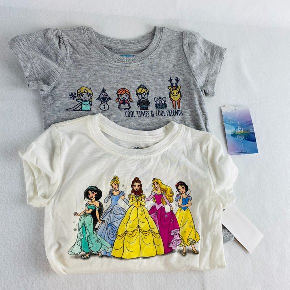 Disney Other - S/2 Disney Princess Frozen T-Shirts Girls 5T